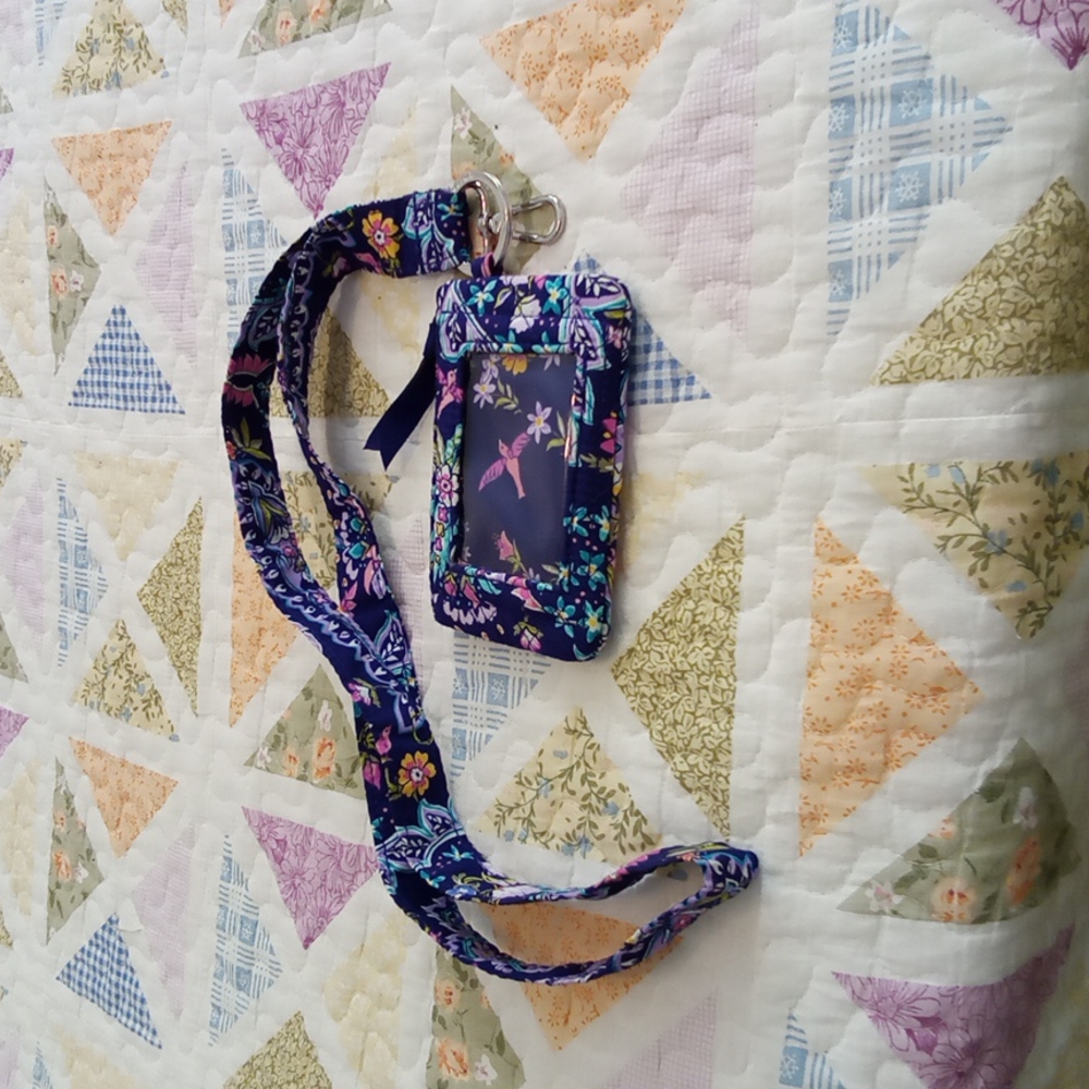 Vera Bradley Iconic Zip ID and Lanyard